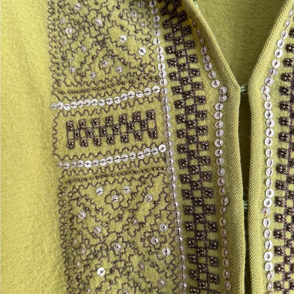 Boo Gemes Embellished Wool Tunic / Cardigan - Picture 4 of 6